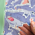 Is It Lunch Time Yet?! Shark Sticker