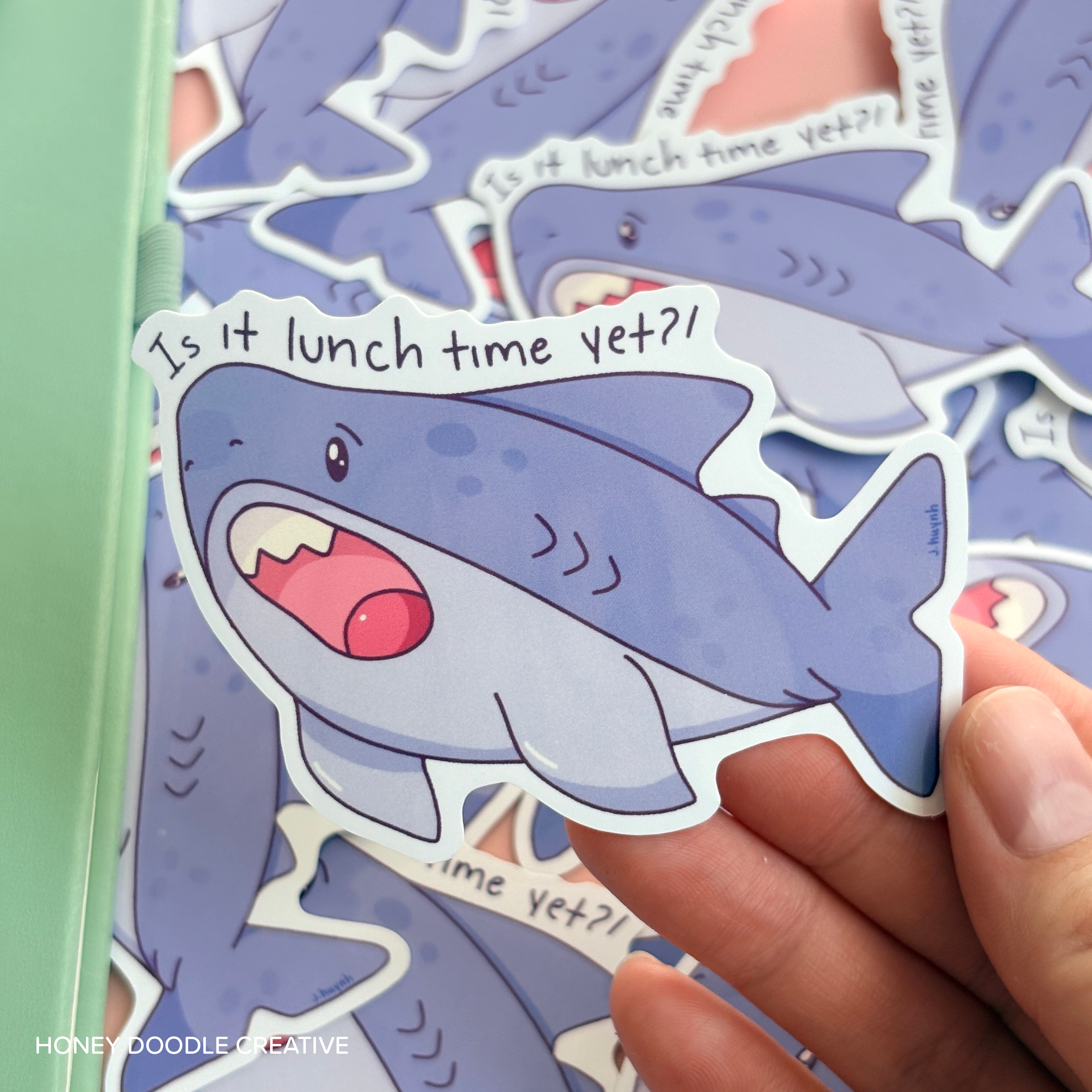 Is It Lunch Time Yet?! Shark Sticker