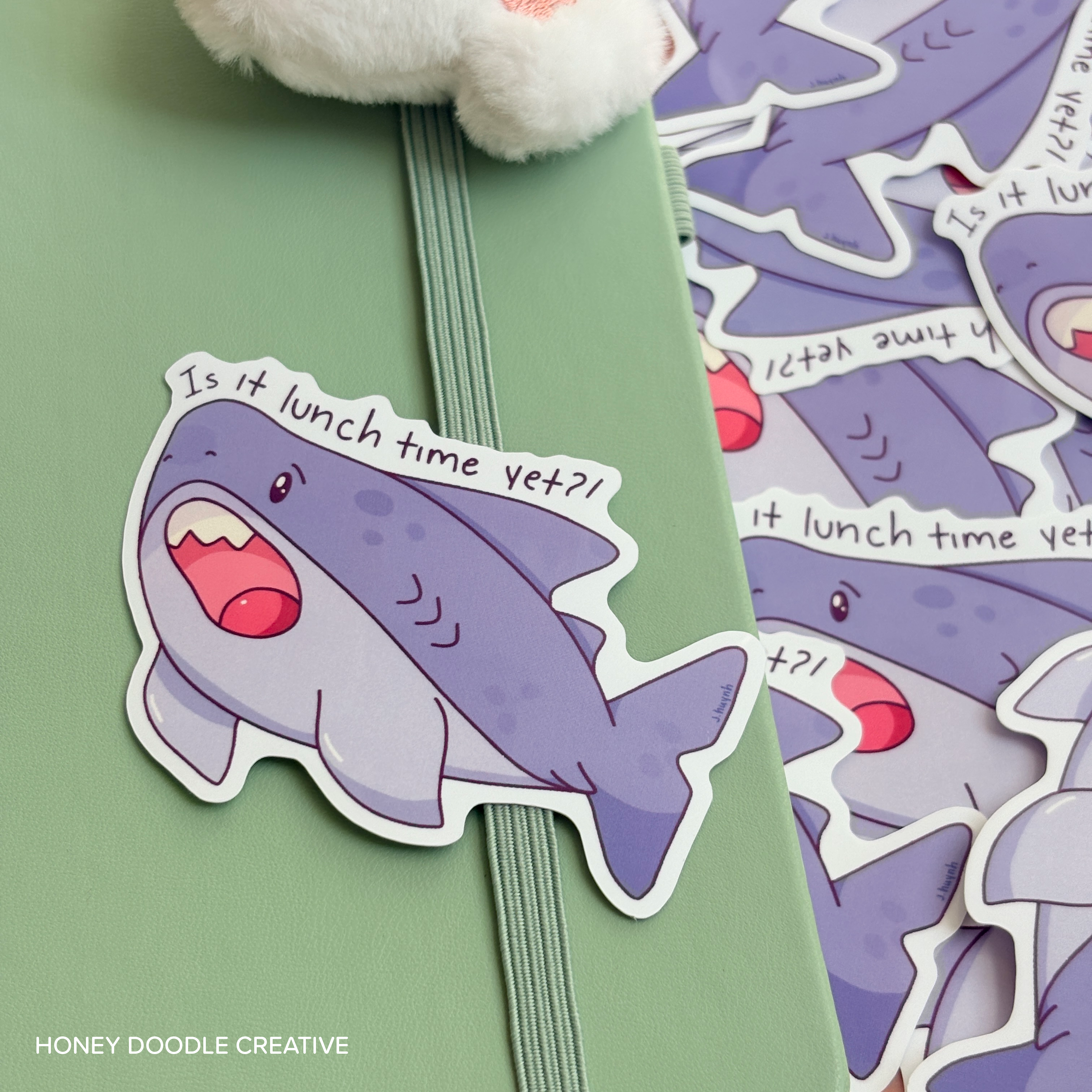 Is It Lunch Time Yet?! Shark Sticker